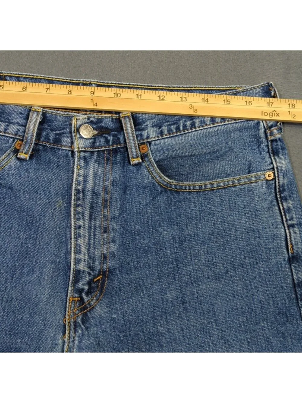 Levi's Jeans Men's 34x30 Fits 34x29 Blue 505 Regular Fit Straight Leg Denim